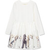 Photoreal Puppies Dress, Off-White - Dresses - 1 - thumbnail