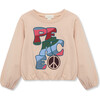 Peace Sweatshirt, Taupe - Sweatshirts - 1 - thumbnail