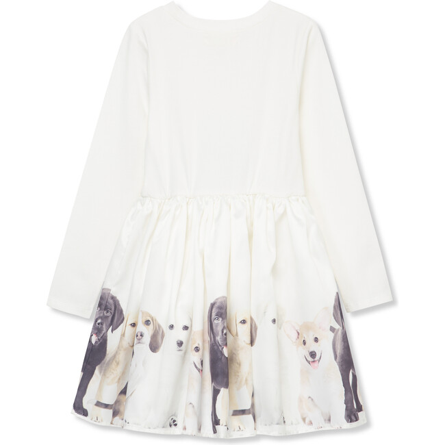 Photoreal Puppies Dress, Off-White - Dresses - 2