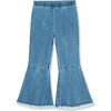 Denim Flare Pants, Indigo - Pants - 1 - thumbnail