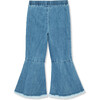 Denim Flare Pants, Indigo - Pants - 2