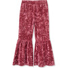 Crushed Velour Pant, Rose - Pants - 1 - thumbnail