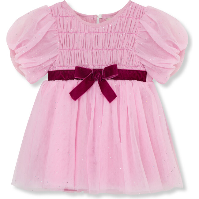 Baby Sparkle Mesh Dress, Pink