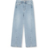 Slit Front Jeans, Indigo - Jeans - 1 - thumbnail