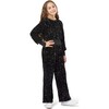 Velour Sequin Pant Set, Black - Mixed Apparel Set - 2