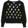 Rainbow Sequins Sweater, Black - Sweaters - 1 - thumbnail