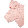 Cable Sweater Hoodie Set, Pink - Mixed Apparel Set - 3