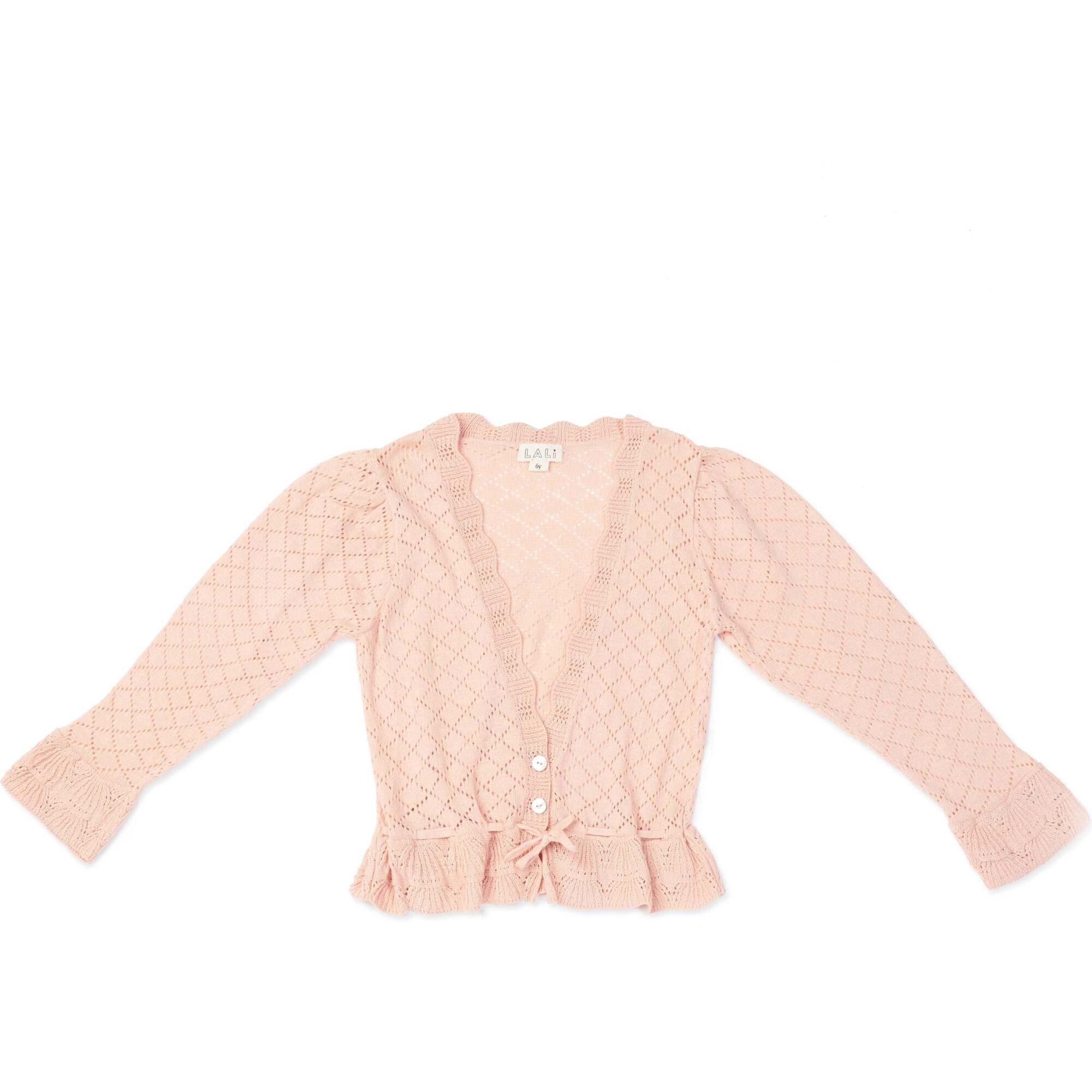 トップス pellicule lace jellyfish cardigan pink pellicule lace jellyfish cardigan pink - メルカリ