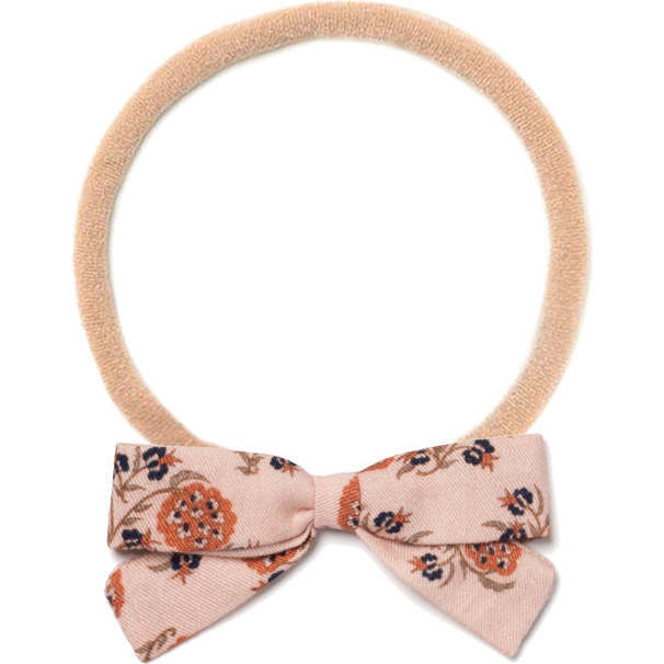 Fabric Bow Headband, Winter Berry