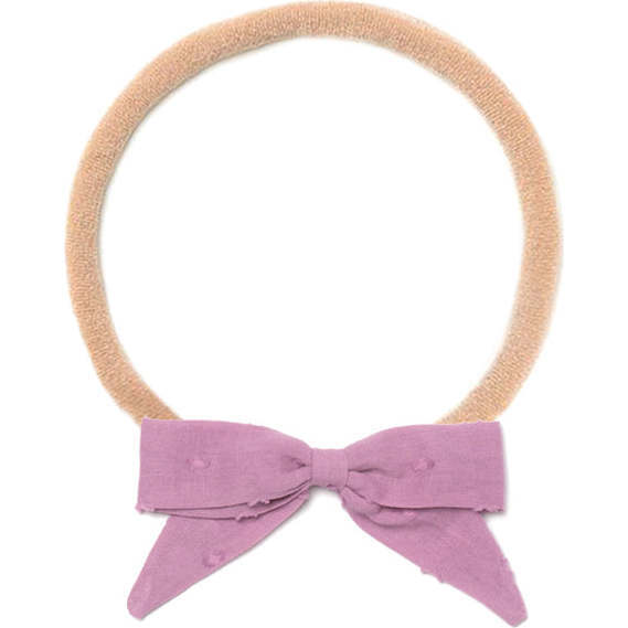 Fabric Bow Headband, Purple