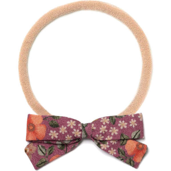 Fabric Bow Headband, Biddy Floral