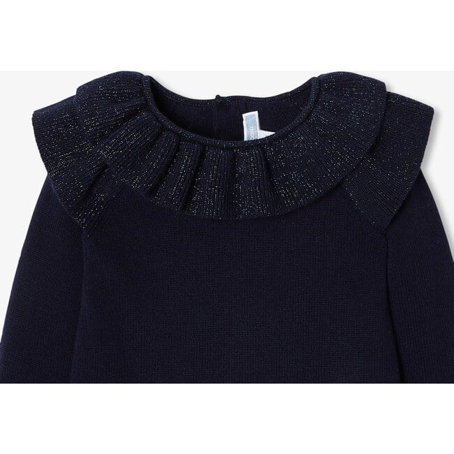 Baby Dress Long Sleeve, Navy - Dresses - 3