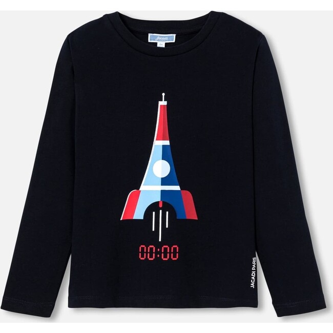 Boy Long Sleeve T-Shirt, Navy