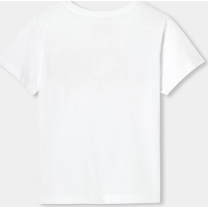 Girl Short Sleeve T-Shirt, White - T-Shirts - 2