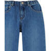 Boys Relaxed Straight Denim Pants, Blue - Pants - 3