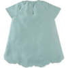 Baby Girls Velvet Dress With Embroidery Details, Blue - Dresses - 2