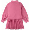 Girls Smocked Dress With Electric Pleated Skirt Detail, Pink - Dresses - 2