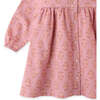 Baby Girls Floral Print Empire Cut Dress, Pink - Dresses - 4