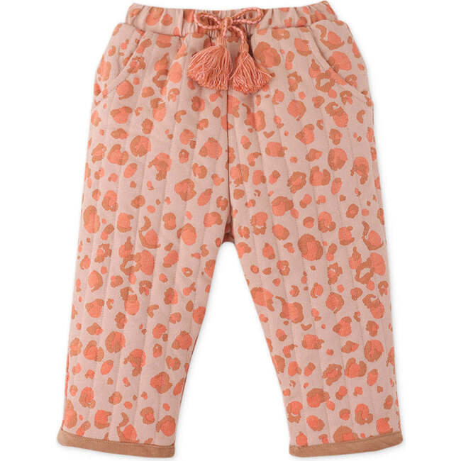 Baby Girls Animal Skin Print On Wadded Pants, Multi