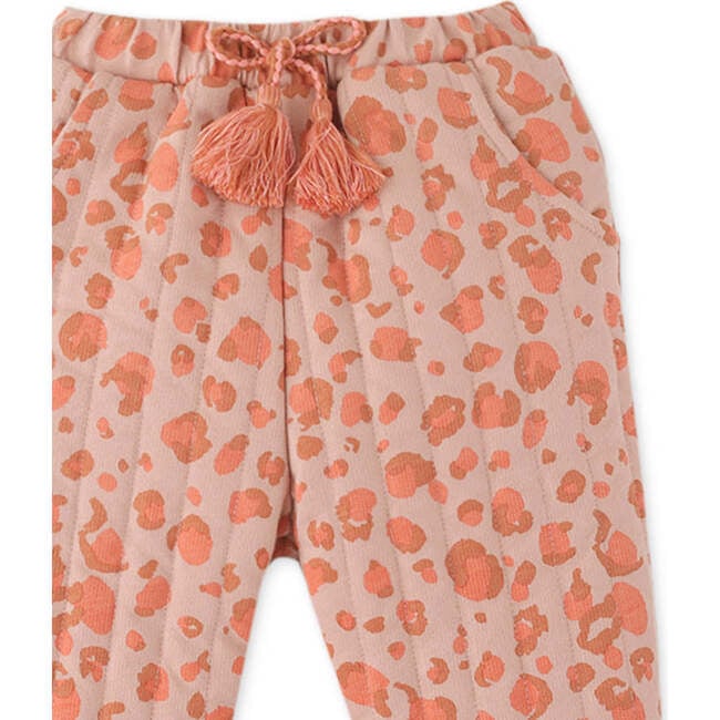 Baby Girls Animal Skin Print On Wadded Pants, Multi - Pants - 3