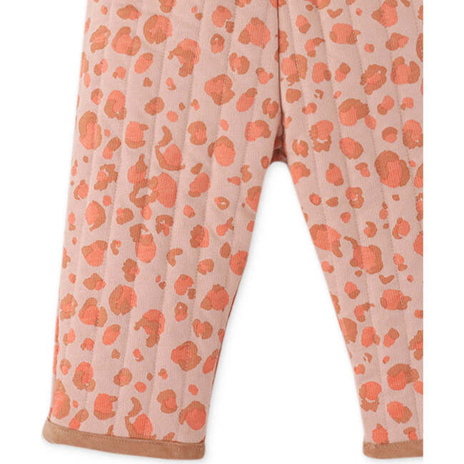 Baby Girls Animal Skin Print On Wadded Pants, Multi - Pants - 4