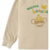 Baby Boys Wanna Banana Print Tshirt, Beige - T-Shirts - 4