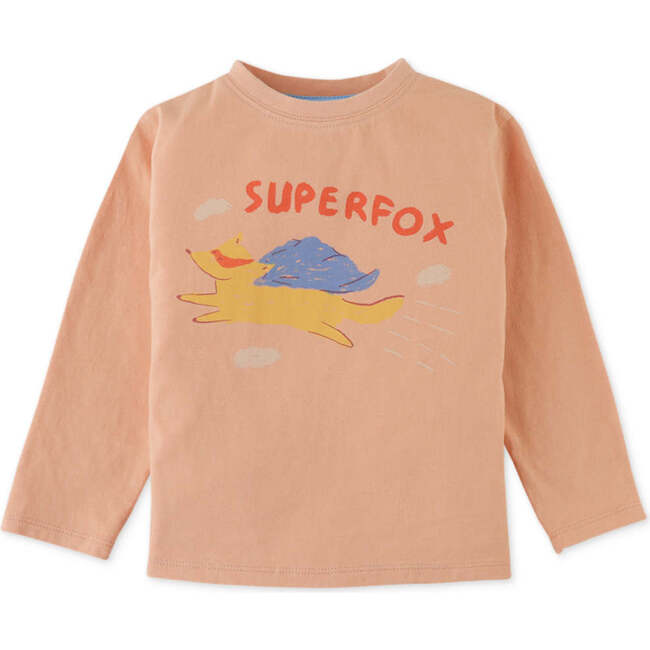 Baby Boys Super Fox Print Tshirt, Pink