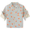 Baby Boys Fox Grid Print Shirt, Multi - Button Downs - 1 - thumbnail