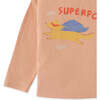 Baby Boys Super Fox Print Tshirt, Pink - T-Shirts - 4