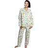 Women's Trunks Up Long PJ Set - Pajamas - 2