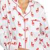 Women's Reindeer Red Long PJ Set - Pajamas - 3