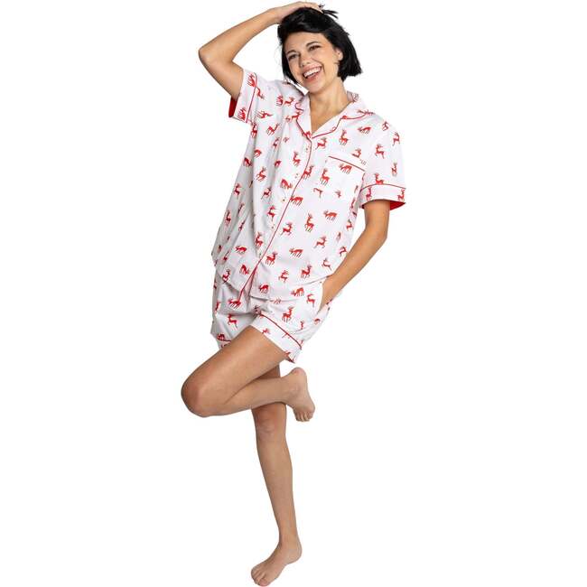 Women's Reindeer Red Short PJ Set - Pajamas - 6