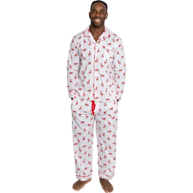 Men's Reindeer Red Long PJ Set - Pajamas - 2