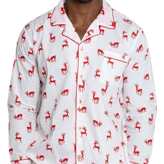 Men's Reindeer Red Long PJ Set - Pajamas - 3