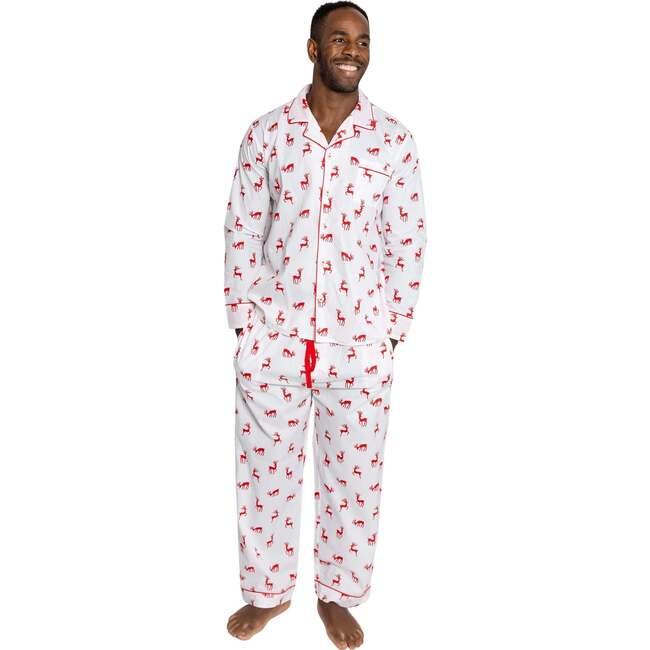 Men's Reindeer Red Long PJ Set - Pajamas - 4