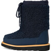 Rey Wool Lined Rubber Toe Caps Lace-Up Snug Fit Snow Boots, Navy - Boots - 1 - thumbnail