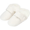 Mini Muni Wool Shearling Lined Velcro Strap Booties, White - Booties - 2