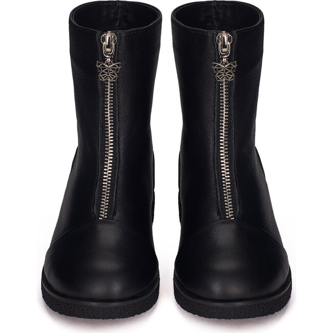 Lily Front-Zip Boots, Black - Boots - 3