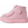 Kai Wool Fur Lined Velcro Strap Ankle Boots, Pink & Pink - Boots - 1 - thumbnail