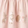 Garden Picnic Bunny Knit Dress, Pink - Dresses - 3