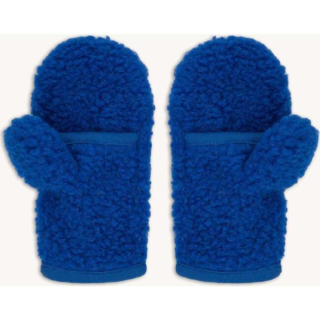 Kids Merino Wool Mittens 6y+, Cobalt - Gloves - 2