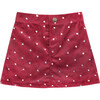 Red Sparkle Velvet Skirt - Skirts - 1 - thumbnail