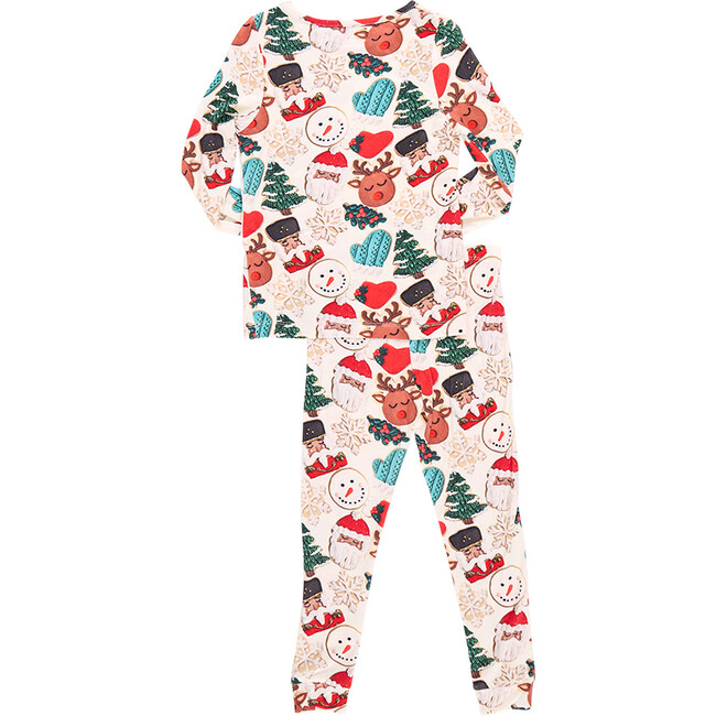 Kids Bamboo PJ Set, Frosted Cookies - Pajamas - 4