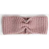 Chunky Ribbed Knit Elasticized Headband, Ash Rose - Headbands - 1 - thumbnail