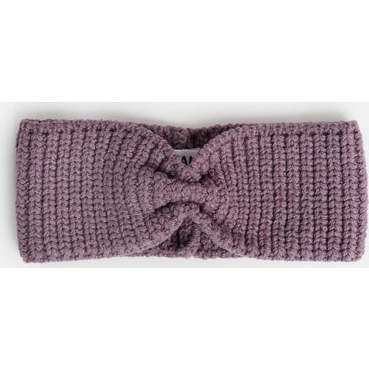 Chunky Ribbed Knit Elasticized Headband, Purple