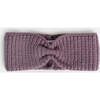 Chunky Ribbed Knit Elasticized Headband, Purple - Headbands - 1 - thumbnail