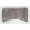 Chunky Ribbed Knit Elasticized Earband, Grey - Headbands - 1 - thumbnail