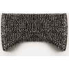 Chunky Ribbed Knit Elasticized Earband, Black Melange - Headbands - 1 - thumbnail