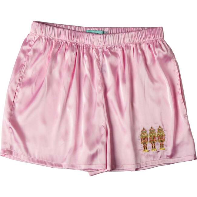 Satin Embroidered Loungewear Shorts, Nutcracker