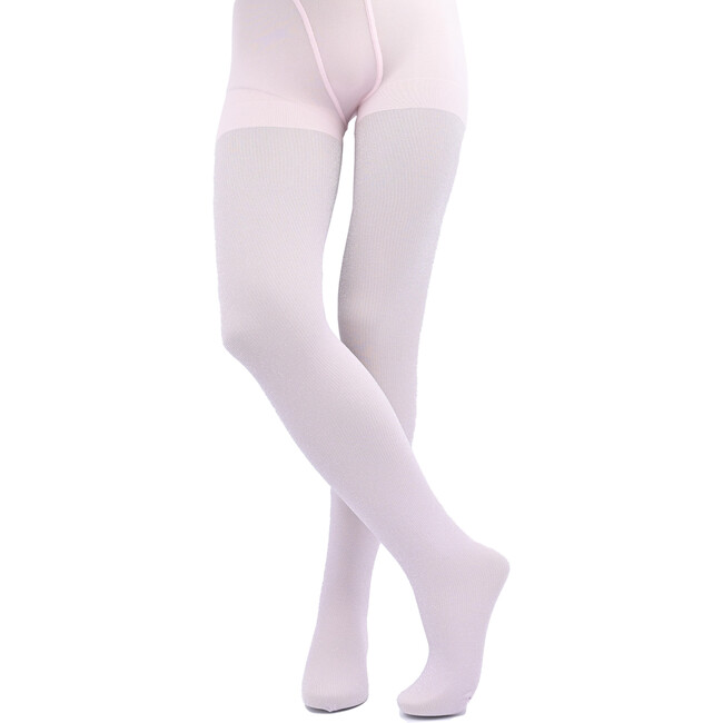 Sparkled Cotton Tights, Pink